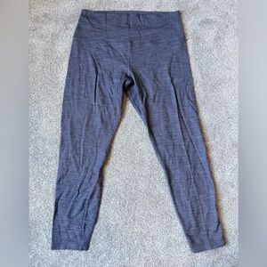 Lululemon High Waisted Thermal Leggings | Heather Grey | Size 12
